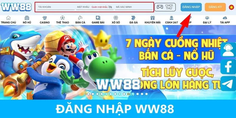 Đăng Nhập WW88 - Cách Trải Nghiệm Thú Vị Tại Nền Tảng Cá Cược Online